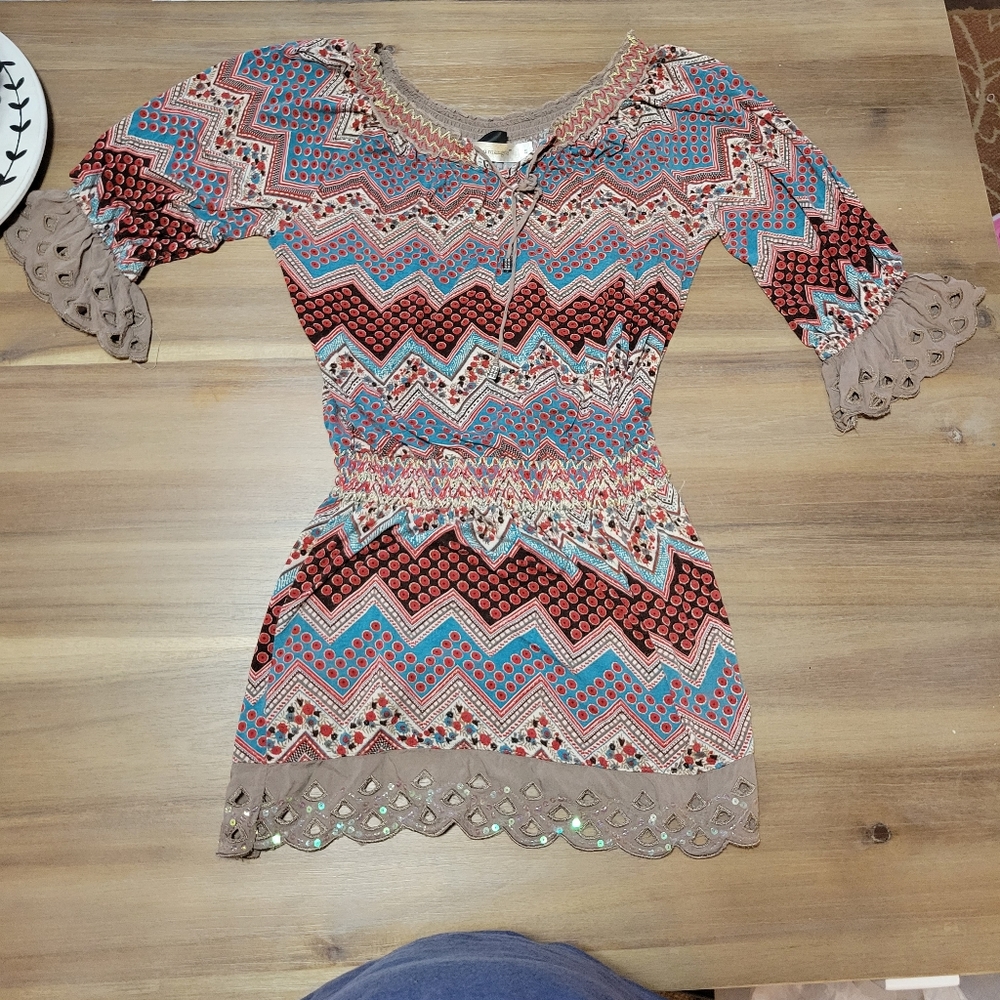 Urban mangoz tunic top women small bohemian